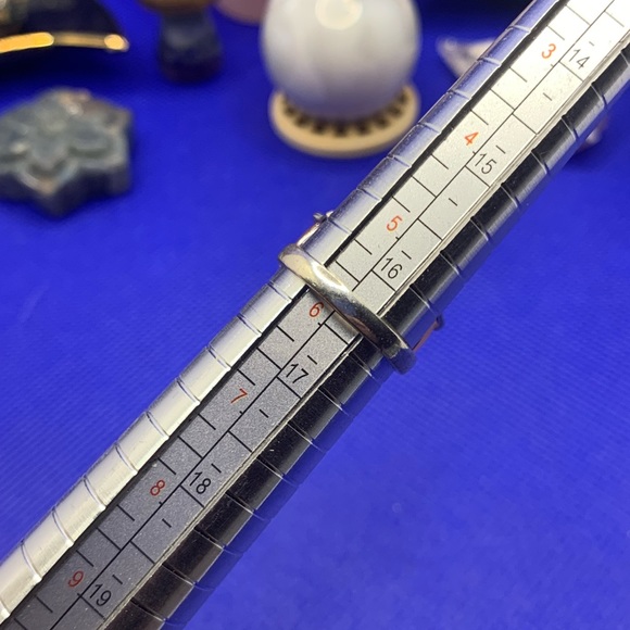 Sweet Peach Chalcedony Ring! .925 Sterling Silver Overlay, Size 5.75 - Picture 11 of 13